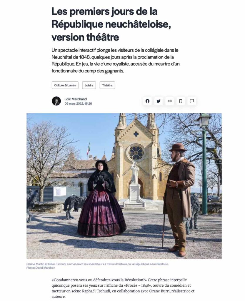 article sur le Procès dans Arcinfo
