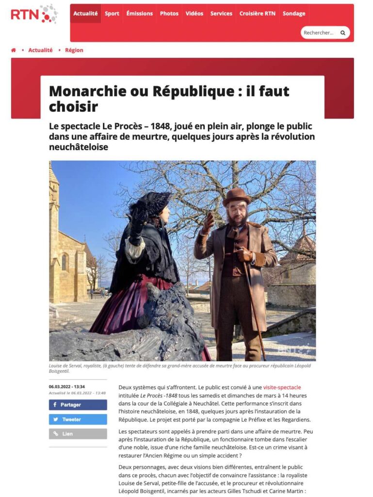 article sur le procès sur RTN
