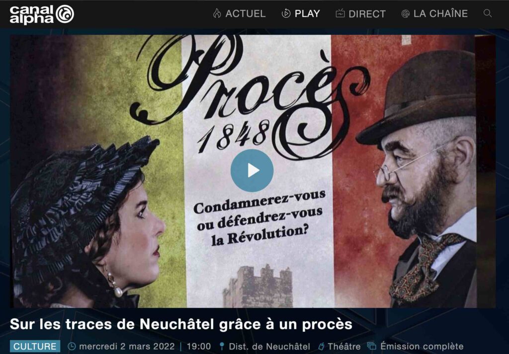 reportage sur Le procès à canal alpha